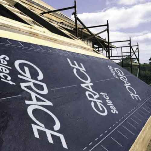 GRACE SELECT Underlayment Installed on Roof